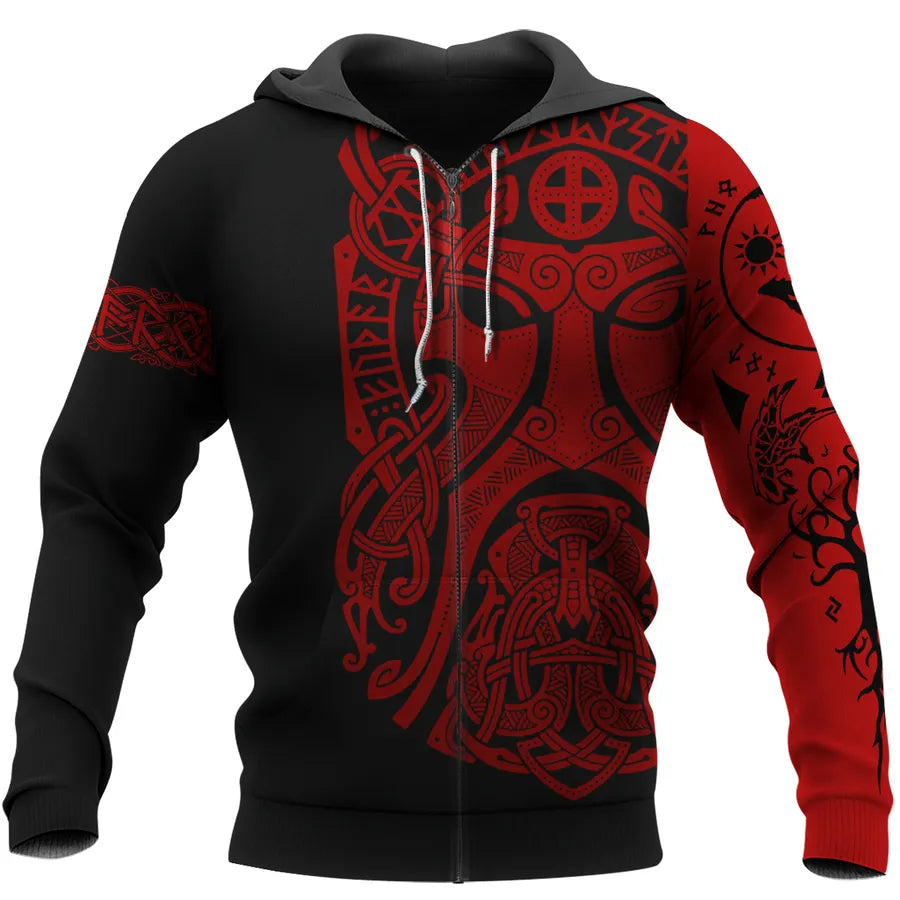 Viking Hoodies – Odin Celtic Norse – Bear Viking Strength Design