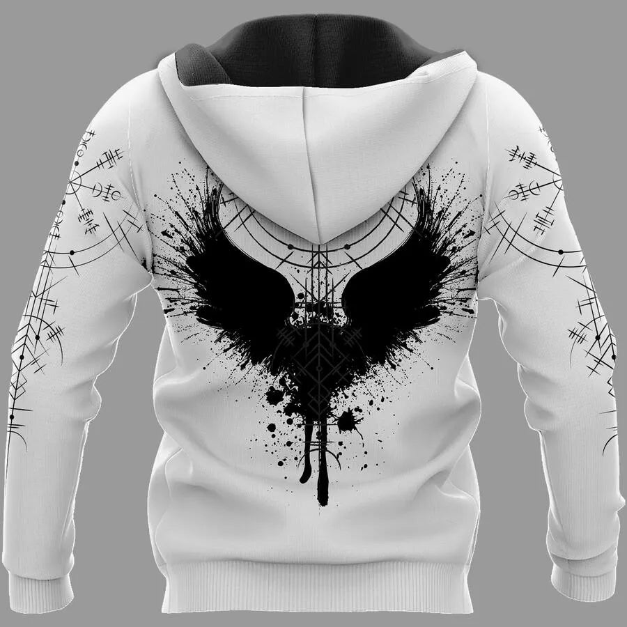 Hoodie Viking – Norse Raven Design Epic Heritage