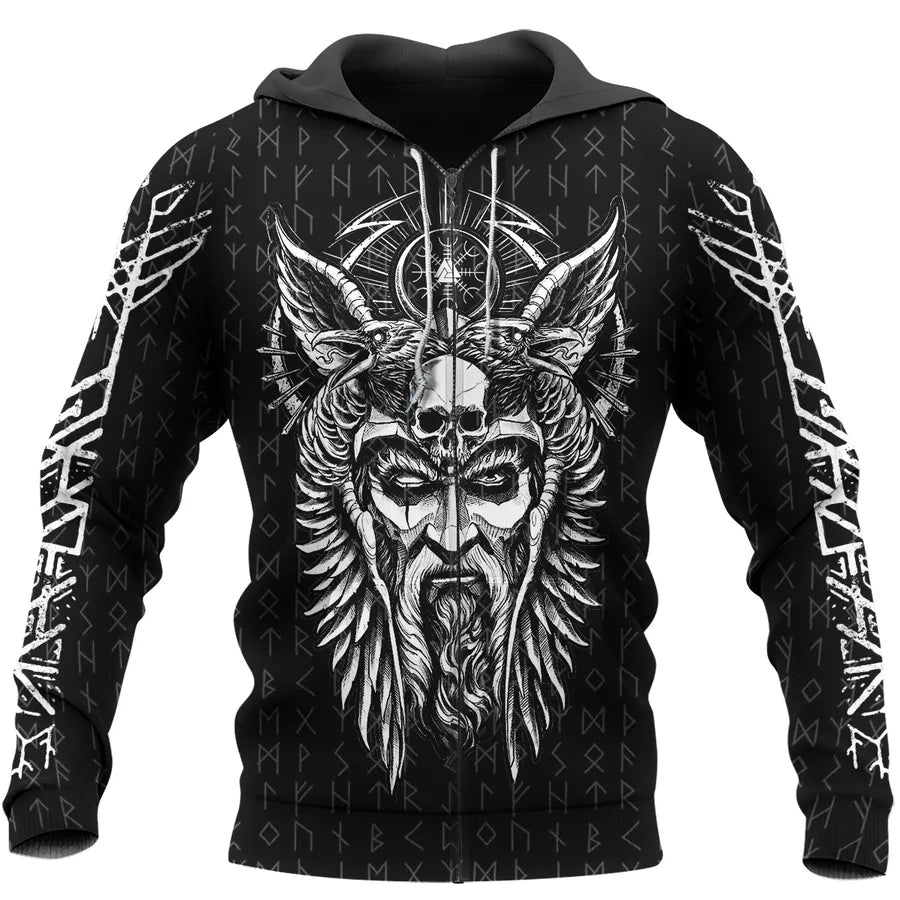 Viking Hoodies – Odin Viking Protection Rune Sacred Power