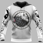 Viking Hoodie Wolf Hoodie Skoll And Hati Sons Of Fenrir