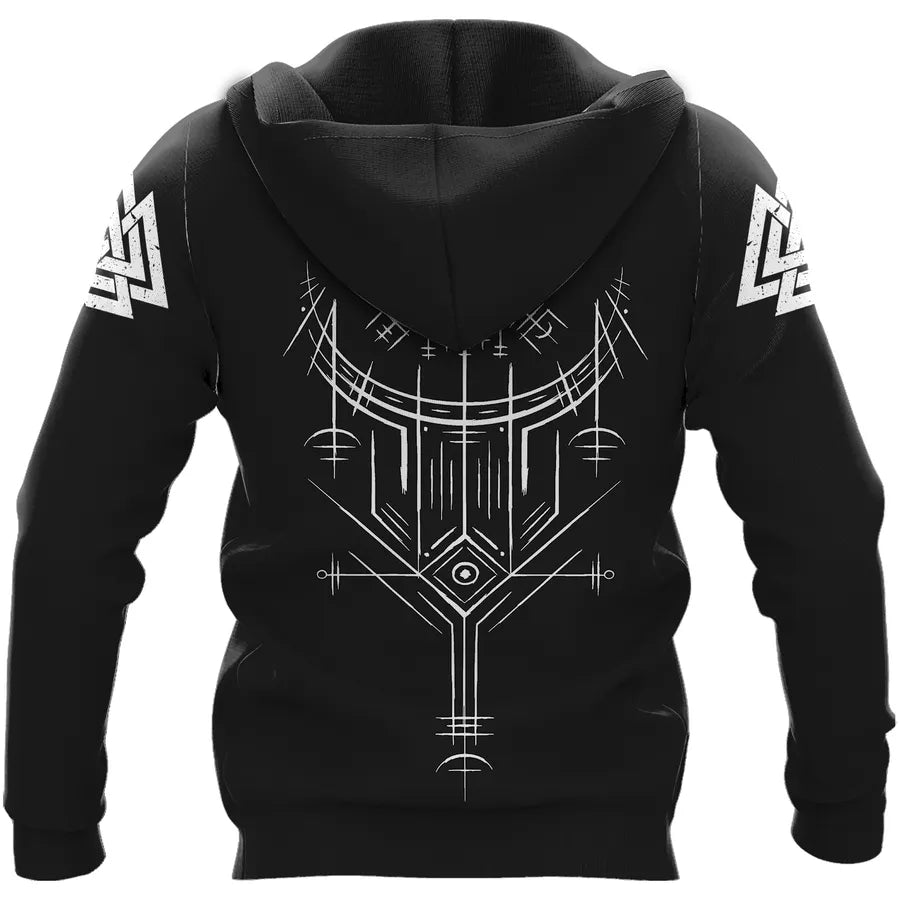 Viking Hoodie – Art Fenrir – Viking Compass Guiding Spirit
