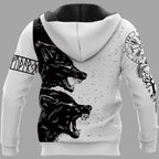 Viking Hoodie – Fenrir Clothing – Norse Wolf Art Primal Strength