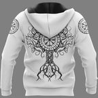 Viking Hoodie – Raven Hoodie with Celtic Tree of Life
