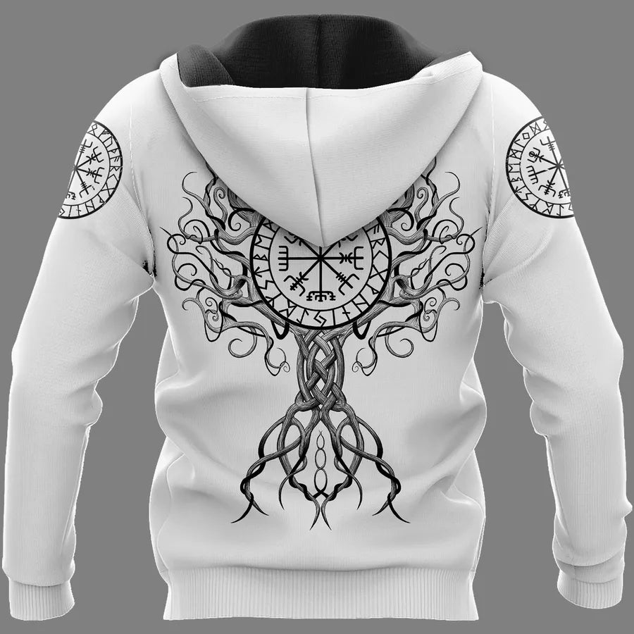 Viking Hoodie – Raven Hoodie with Celtic Tree of Life
