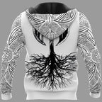 Viking Hoodie – Skulls Hoodie – Norse Viking Axe Power