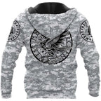 Viking Hoodie – Valknut Rune – Warrior Never Give Up