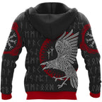 Viking Hoodie – Viking Celtic Raven Rune Enchanted Spirit