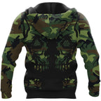 Viking Hoodie – Viking Skull Art – Triple Horn – Valknut Art Power