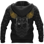 Viking Hoodies – Jormungandr Rune Serpent Power Design