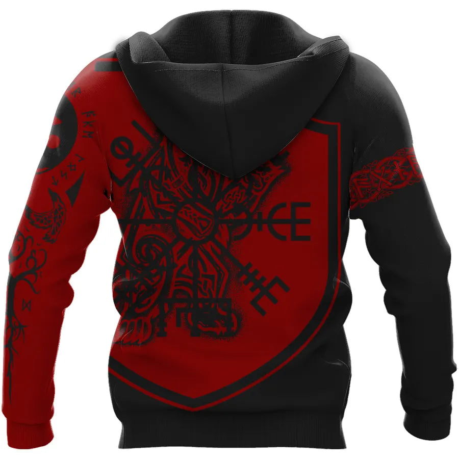 Viking Hoodies – Odin Celtic Norse – Bear Viking Strength Design