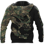 Viking Hoodies – Skull Vegvisir Viking Compass Design