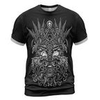 Epic Viking T-Shirt Odin Raven Wolf Art