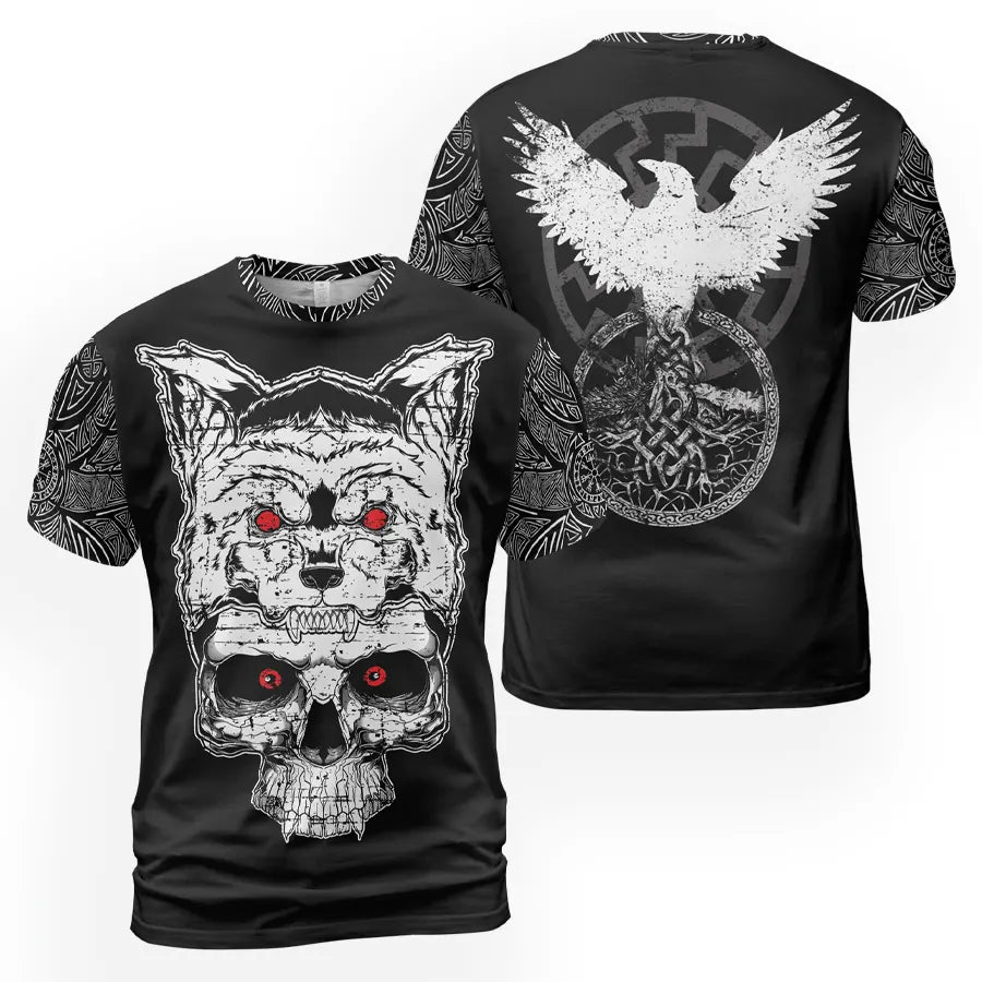 Fierce Viking T-Shirt Berserker Art Fury