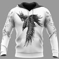 Hoodie Viking – Norse Raven Design Epic Heritage