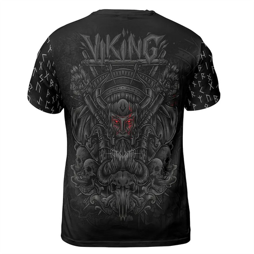 Mens Viking Shirt Jormungandr Rune Norse Power
