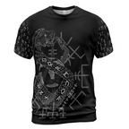 Mens Viking Shirt Jormungandr Rune Norse Power