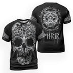 Mythic Viking T-Shirt Skull Celtic Tree of Life