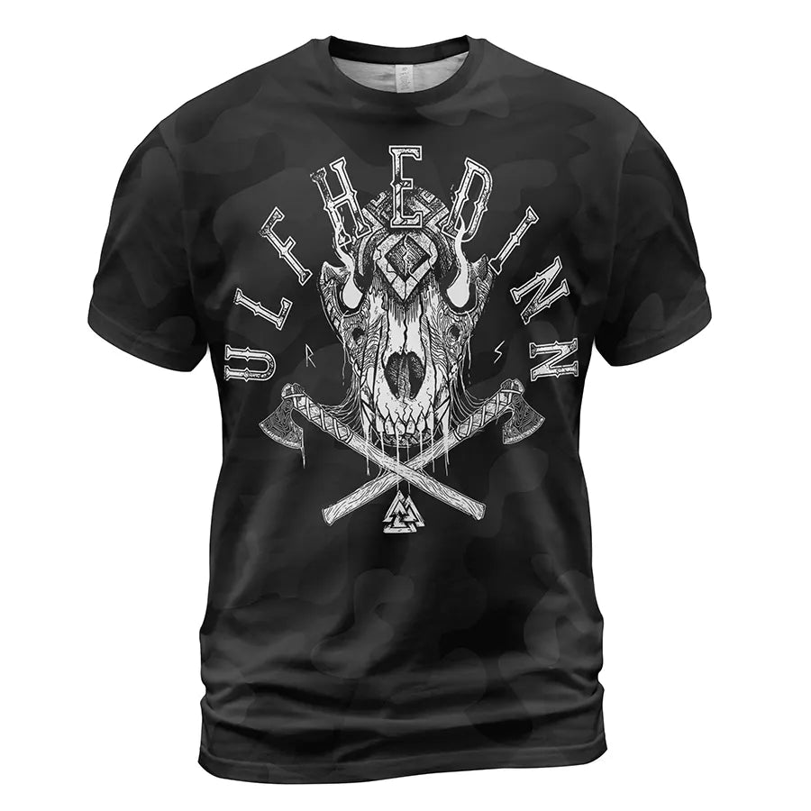 Mythic Viking T-Shirt Ulfhedinn Until Valhalla Skull