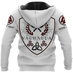 Norse Raven Until Valhalla Hoodie Warrior Spirit