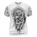 Norse T-Shirt Odin Viking Raven Vegvisir Symbol