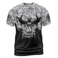 Norse Tee Viking Skull Drawing Camouflage Style