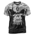 Norse Tee Viking Skull with Valknut Symbol Camo