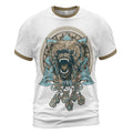 Savage Viking T-Shirt Wolf Rune Instinct