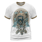 Savage Viking T-Shirt Wolf Rune Instinct