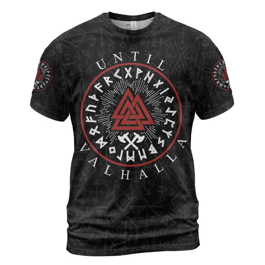 Until Valhalla Shirt Valknut Rune Warrior Legacy