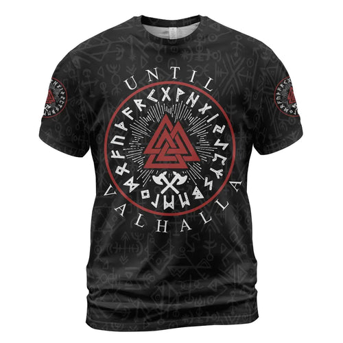 Until Valhalla Shirt Valknut Rune Warrior Legacy