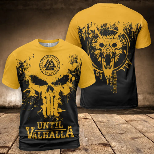 Until Valhalla T-Shirts Valknut Symbol Warrior Legacy
