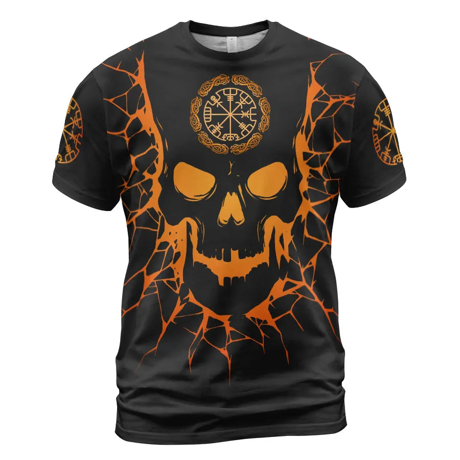 Vegvisir Skull Viking T-Shirt