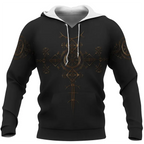 Viking Hoodie Aegishjalmur The Helm Of Awe Norse Power