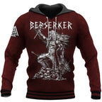 Viking Hoodie - Berserk Hoodie Featuring Berserker Warrior With Axe