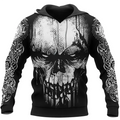 Viking Hoodie Berserker Skull Savage Spirit