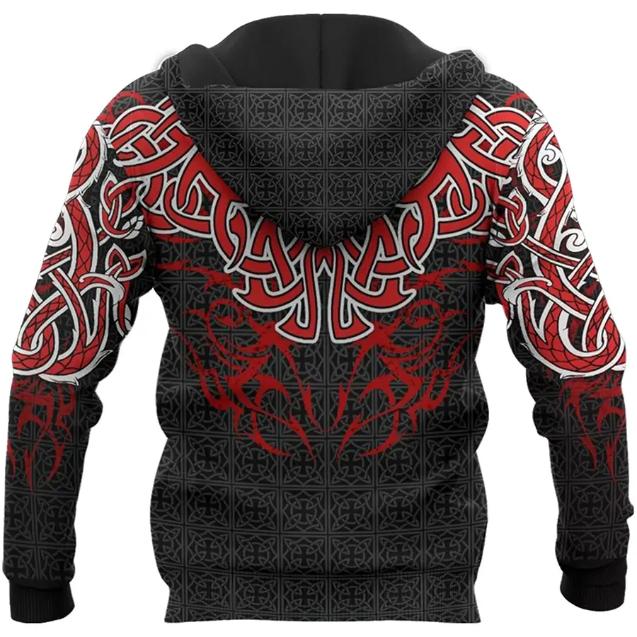 Viking Hoodie Dragons in Norse Mythology Ancient Power