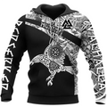 Viking Hoodie Munin and Hugin Raven Messengers