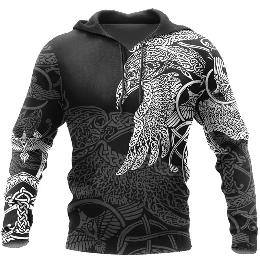 Viking Hoodie Norse Raven Celtic Viking Art Design