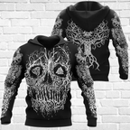 Viking Hoodie Skull Celtic Tree of Life Fusion