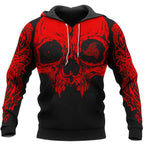 Viking Hoodie – Skull Hoodie – Odin’s Triple Horn Emblem