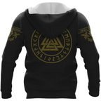 Viking Hoodie Sons Of Odin Valhalla with Valknut Symbol