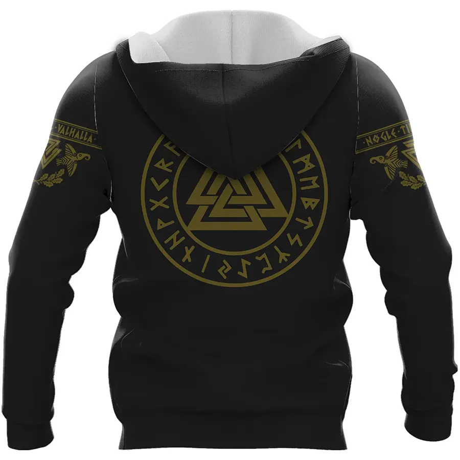 Viking Hoodie Sons Of Odin Valhalla with Valknut Symbol