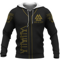 Viking Hoodie Sons Of Odin Valhalla with Valknut Symbol