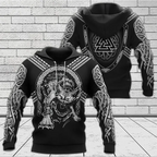 Viking Hoodie The Binding of Fenrir Art Warrior Legend