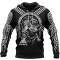 Viking Hoodie The Binding of Fenrir Art Warrior Legend