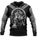 Viking Hoodie The Binding of Fenrir Art Warrior Legend