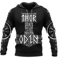 Viking Hoodie Thor Odin Mythos Mjolnir Norse Power