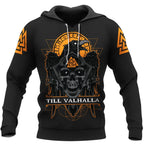Viking Hoodie – Till Valhalla Hoodie – Raven Viking Spirit
