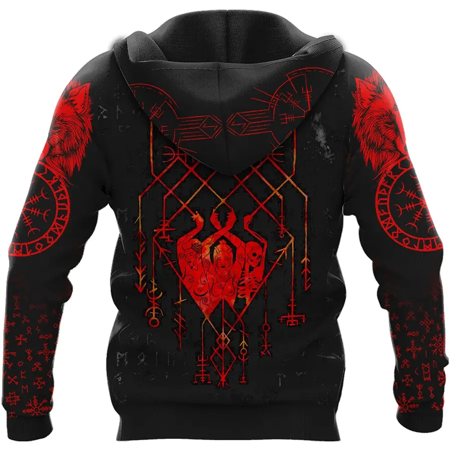 Viking Hoodie Tree of Life Symbol Norse Roots