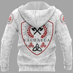 Viking Hoodie Until Valhalla Rune Shield Norse Design